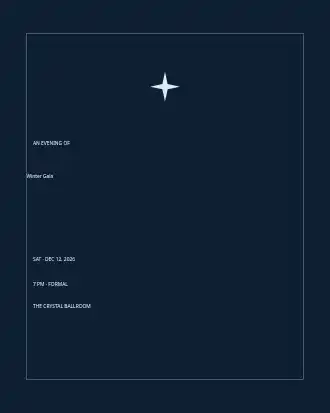 Winter Gala — Office & Community Socials invite-events template
