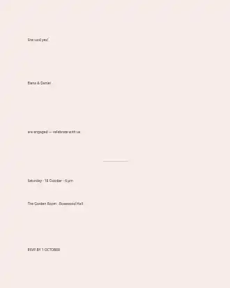 Engagement — Weddings template