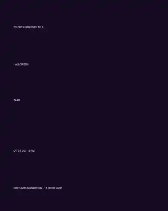 Halloween — Cultural & Seasonal template