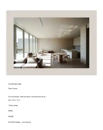 Open House Event — Parties & Celebrations template