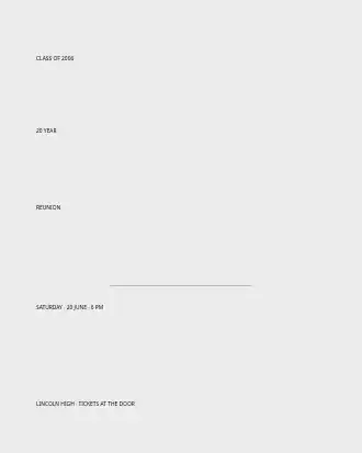 Reunion — Parties & Celebrations invite-events template