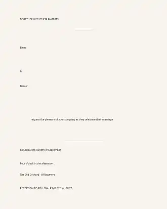 Wedding Invite — Weddings template