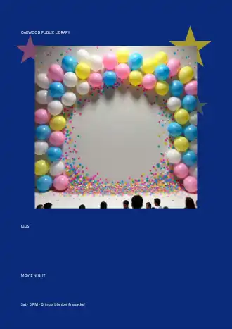 Kids Movie Night — Office & Community Socials invite-events template