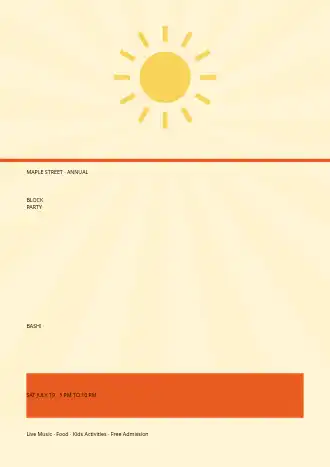 Block Party Bash — Office & Community Socials invite-events template