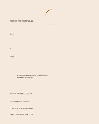 Autumn Harvest Wedding — Parties & Celebrations invite-events template