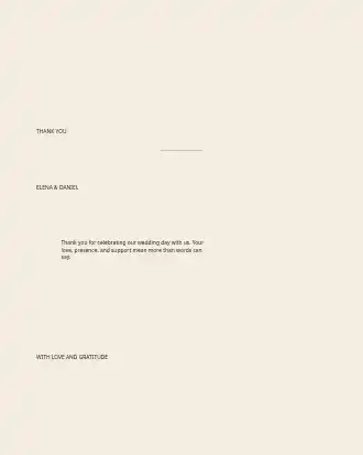 Mid-Century Modern Wedding — Thank You Card — Parties & Celebrations invite-events template