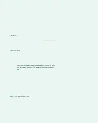 Tropical Destination Wedding — Thank You Card — Parties & Celebrations invite-events template