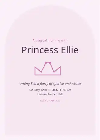 Princess Ellie — Birthday template