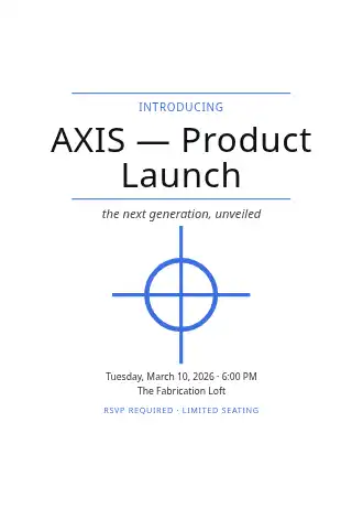 AXIS — Product Launch — Corporate template