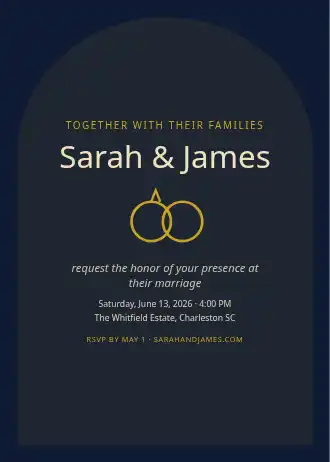 Sarah & James — Wedding template