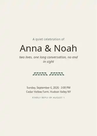 Anna & Noah — Wedding template