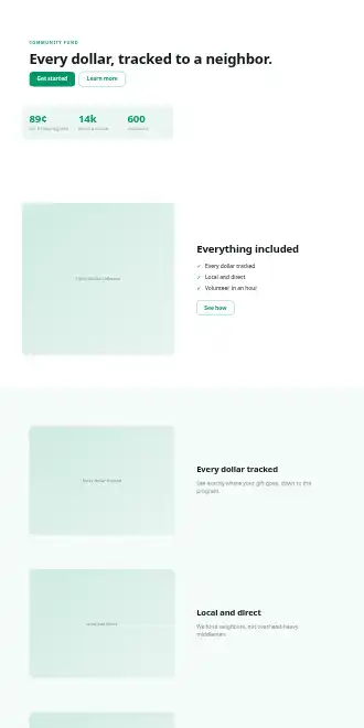 Open Hands Collective — Micro Sites html5 microsite template