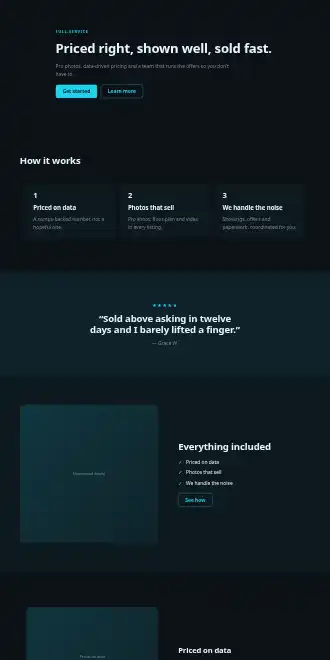 Homestead Realty — Micro Sites html5 microsite template