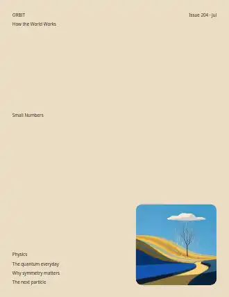 ORBIT — Small Numbers — Science & Ideas template