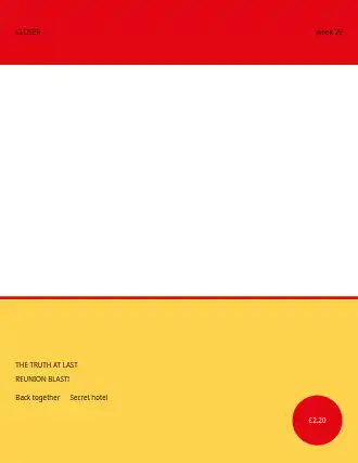 CLOSER WEEKLY — CAUGHT! — Celebrity & Gossip template