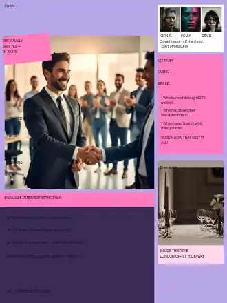 Crush — Lavender Teen Beat (Cover v17) — Editorial template