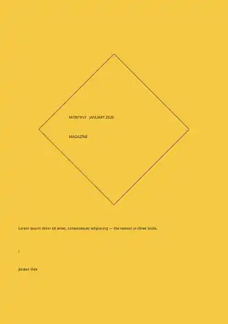 Monthly · Fashion · Variant 4 — Editorial magazines2 template