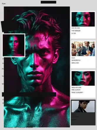 Hype — Brutalist Weekly (Cover v23) — Editorial magazines2 template