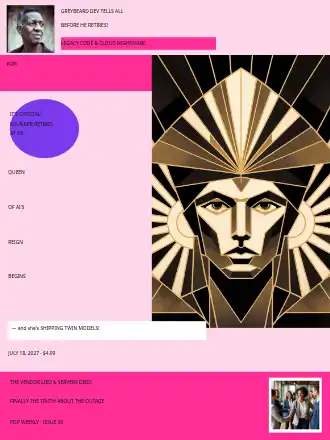 Pop — Bubblegum Bulletin (Cover v22) — Editorial magazines2 template
