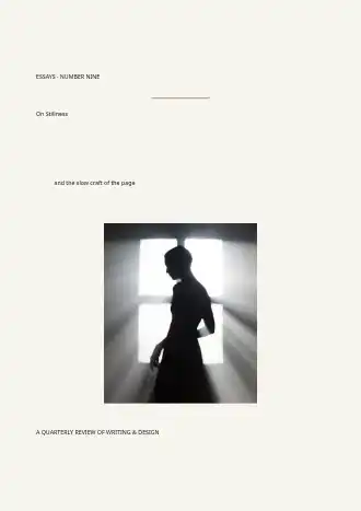 Quiet · Serif Cover — Editorial magazines2 template