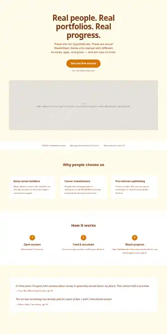 WealthNest — Amber Success — Micro Sites html5 microsite template