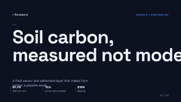 Rootwork — Series A — Series A investors pitch deck template