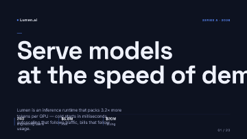 Lumen.ai — Pitch Deck — AI Infrastructure pitch deck template