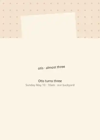 Tilted polaroid — Kids birthday photoinvite template