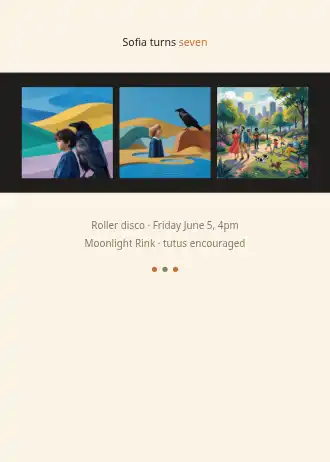 Filmstrip — Kids birthday template