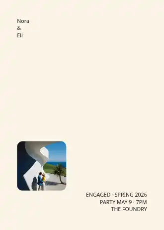 Giant ampersand — Engagement template