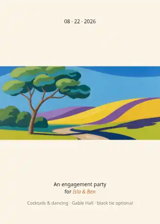Photo band — Engagement template
