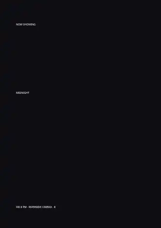 MIDNIGHT ECHO — Film & Arts posters2 template