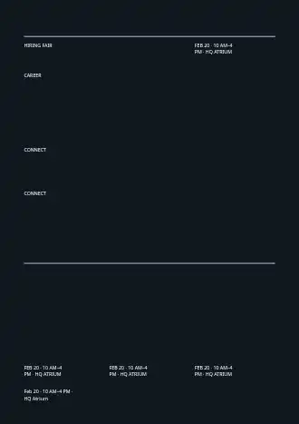 CAREER CONNECT — Corporate & Conference posters2 template