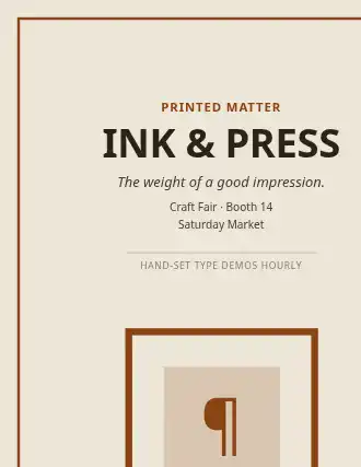 INK & PRESS — Art Deco & Travel template