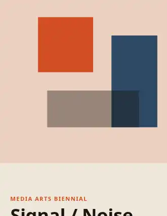 Signal / Noise — Typographic & Brutalist template