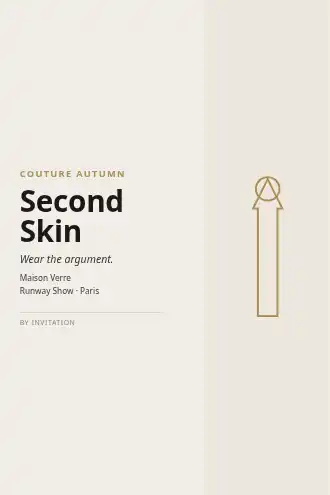 Second Skin — Illustrated & Handmade template