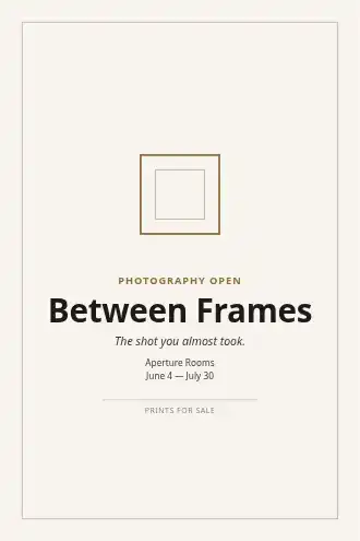 Between Frames — Contemporary & Experimental template