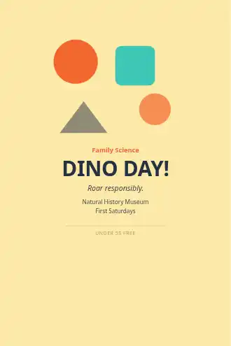 DINO DAY! — Illustrated & Handmade template