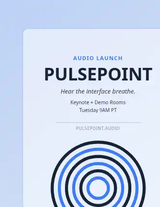 PULSEPOINT — Contemporary & Experimental poster template
