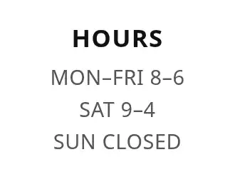 HOURS — Info — Info signage template