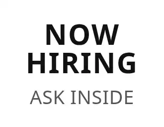 NOW HIRING — Service — Service signage template