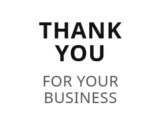THANK YOU — Service — Service template
