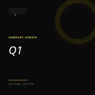 Q1 RESULTS — Corporate Social template
