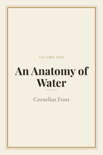 An Anatomy of Water — Nonfiction & Cookbooks book cover template