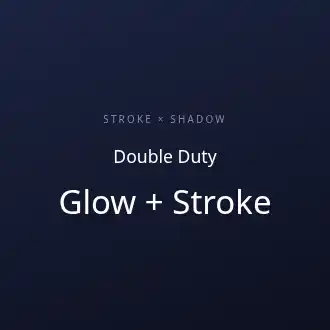 Stroke + multi-shadow combined — Text graphic template
