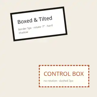 Rotated stroked box vs straight — Boxes template